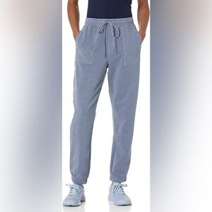 Calvin Klein Performance Women's Knit Twill Joggers Steel Blue Drawstring Sport
